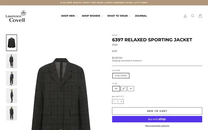 /collections/shop-womens-shop-by-designer-6398/products/639-rlxd-sporting-jkt-f — Lawrence Covell