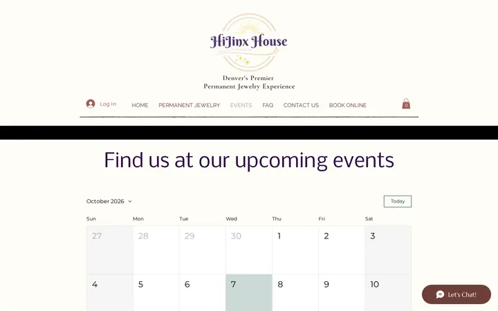 /upcoming-events — HiJinx House Collective | Denver based mobile Permanent Jewelry