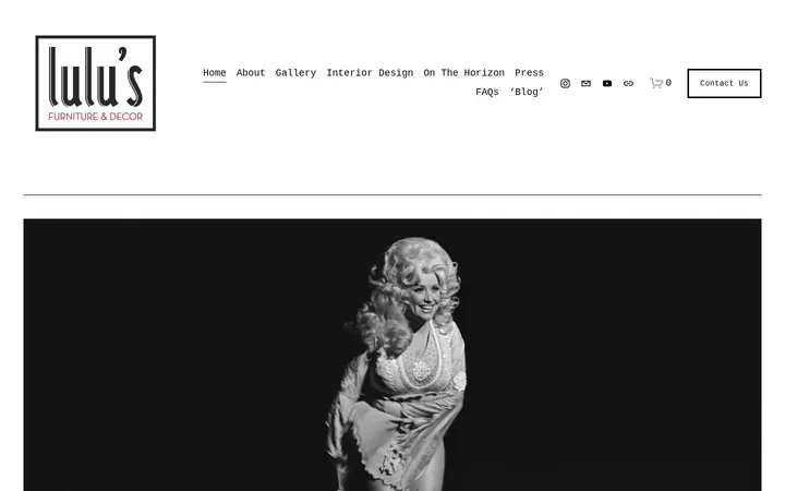 Website of lulu’s furniture & decor