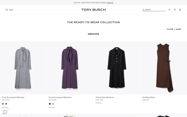 /en-ca/clothing — Tory Burch Outlet