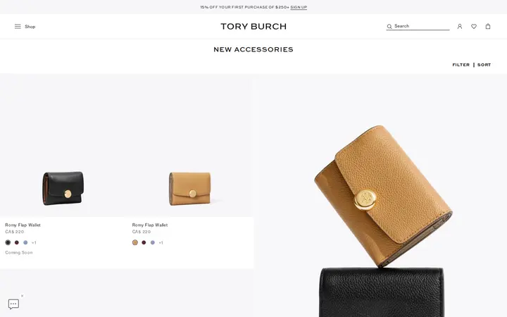 /en-ca/accessories/new-arrivals — Tory Burch Outlet
