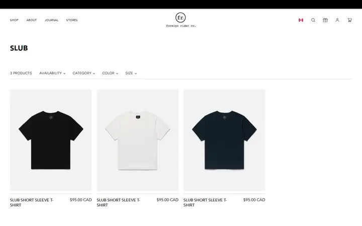 /collections/slub — Foreign Rider Co