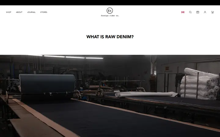 /pages/what-is-raw-denim — Foreign Rider Co
