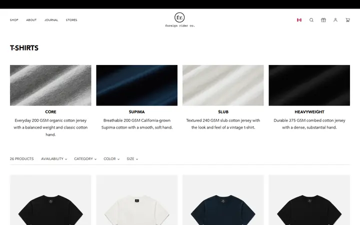 /collections/t-shirts — Foreign Rider Co