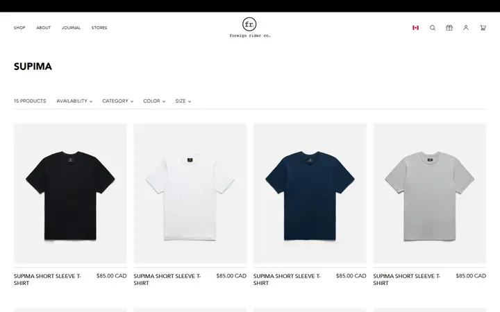 /collections/supima — Foreign Rider Co