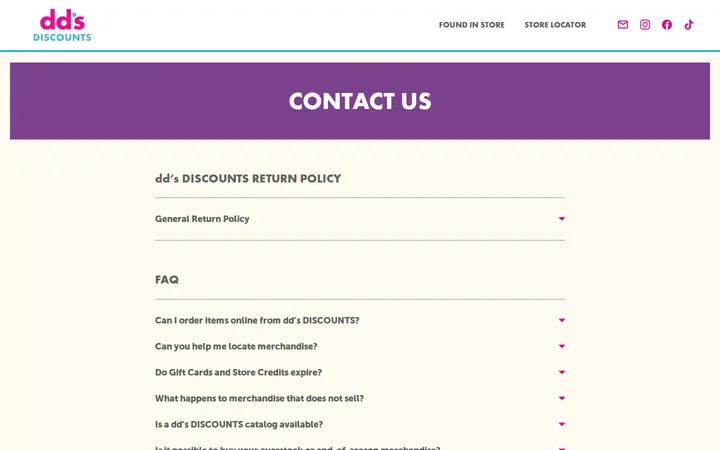 /contact-us — dd's DISCOUNTS