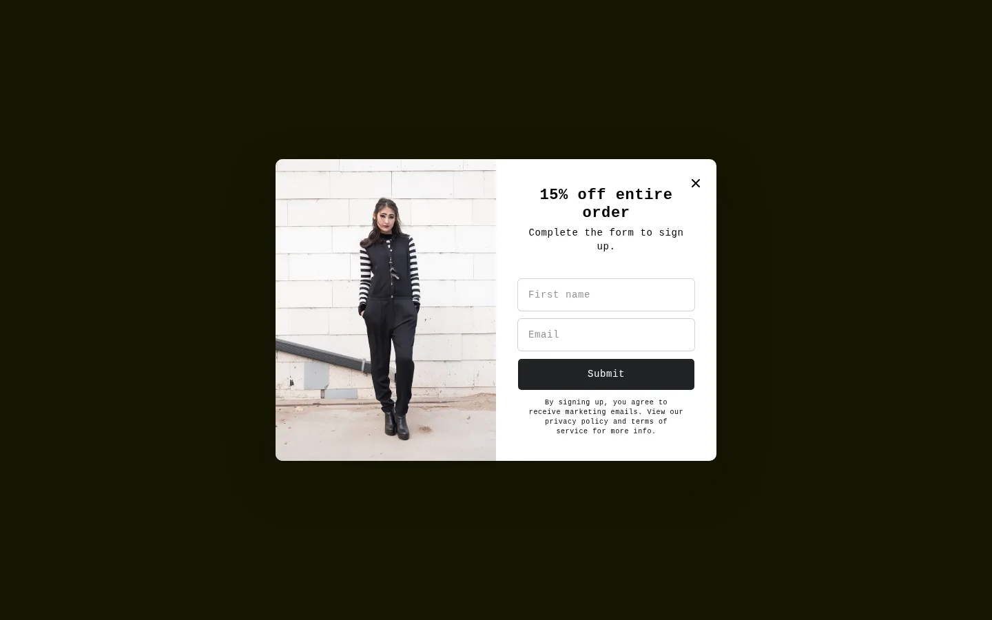 Captured website of Equillibrium