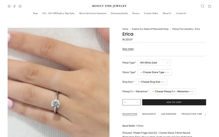 /collections/shop-inventory-collection/products/erica — Moissy Fine Jewelry Denver ~ Moissanite & Lab-Grown Diamond Experts and Permanent Jewelry Store