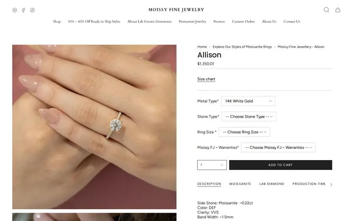/collections/shop-inventory-collection/products/allison — Moissy Fine Jewelry Denver ~ Moissanite & Lab-Grown Diamond Experts and Permanent Jewelry Store