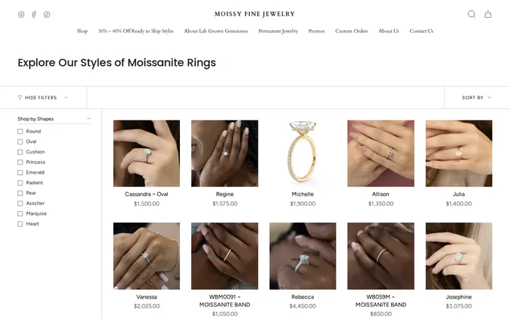 /collections/shop-inventory-collection — Moissy Fine Jewelry Denver ~ Moissanite & Lab-Grown Diamond Experts and Permanent Jewelry Store