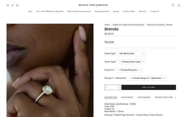 /collections/shop-inventory-collection/products/brenda — Moissy Fine Jewelry Denver ~ Moissanite & Lab-Grown Diamond Experts and Permanent Jewelry Store