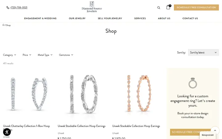 /shop — Diamond Source Jewelers
