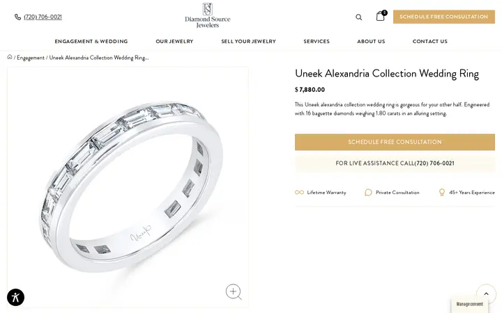 /product/uneek-alexandria-collection-wedding-ring — Diamond Source Jewelers