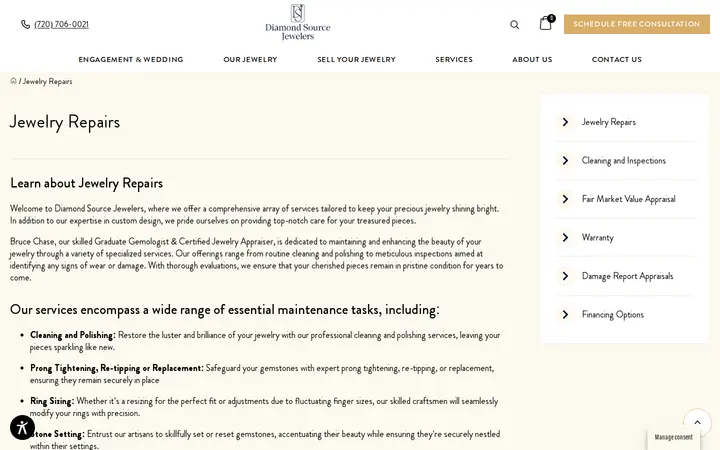 /jewelry-repairs — Diamond Source Jewelers
