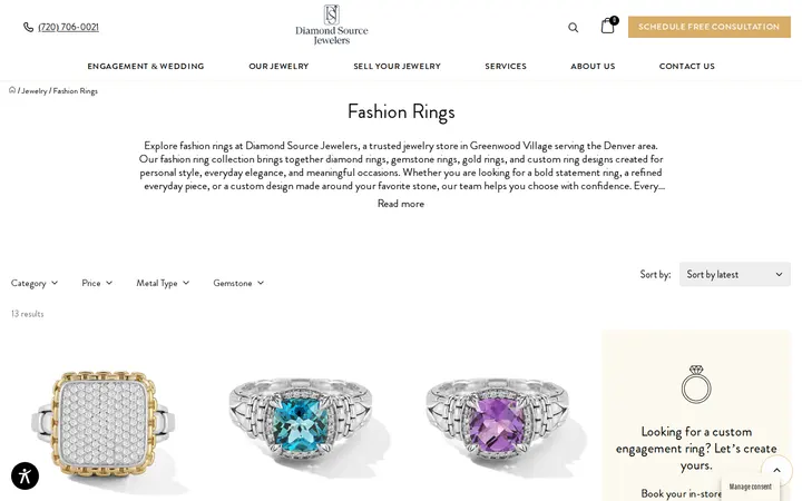 /jewelry/fashion-rings-jewelry — Diamond Source Jewelers