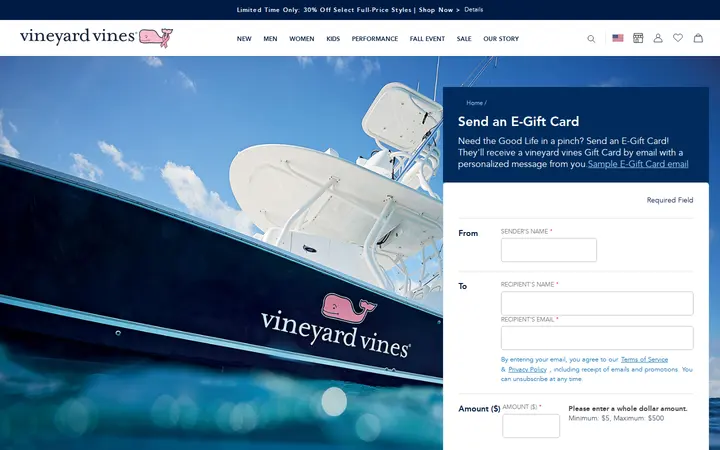 /egiftcards — vineyard vines Outlet