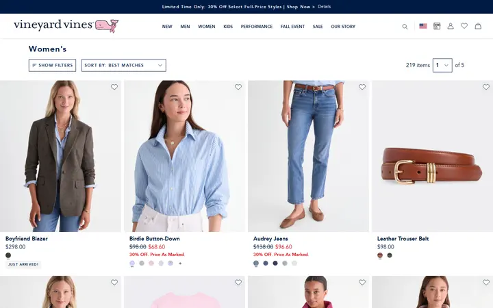 /category/new-arrivals-women — vineyard vines Outlet