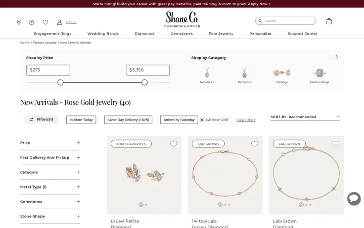 /fashion-jewelry/new-arrivals/c/rosegold — Shane Co.