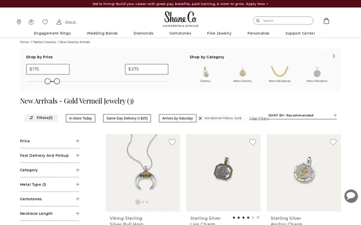 /fashion-jewelry/new-arrivals/c/vermeil — Shane Co.