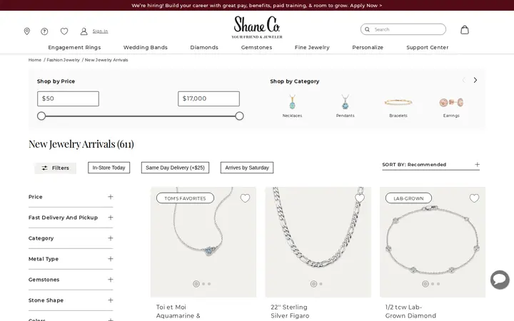 /fashion-jewelry/new-arrivals/c — Shane Co.