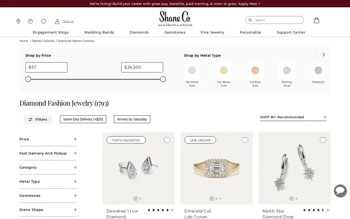 /fashion-jewelry/diamond-fashion-jewelry/c — Shane Co.