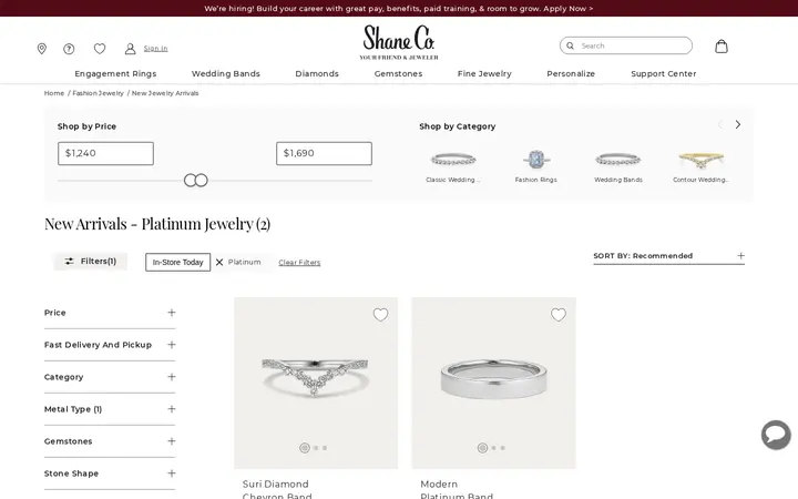 /fashion-jewelry/new-arrivals/c/platinum — Shane Co.