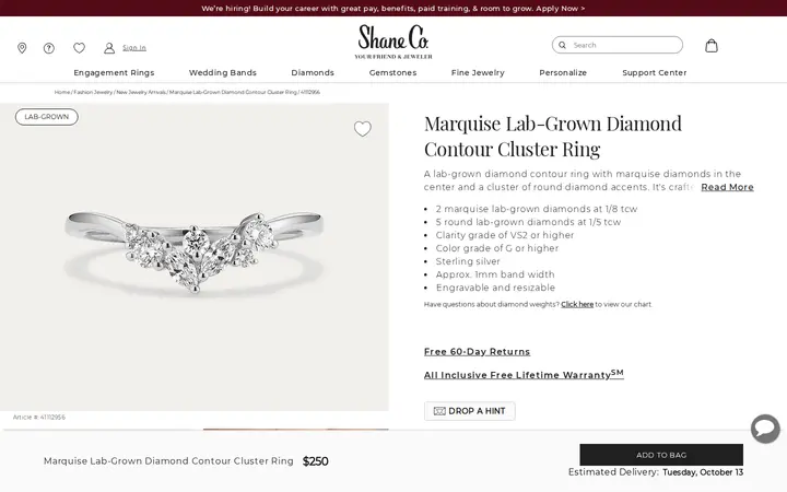 /fashion-jewelry/new-arrivals/marquise-lab-grown-diamond-contour-cluster-ring/p/41112956 — Shane Co.