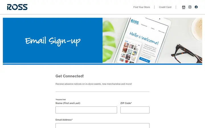 /email-sign-up — Ross Dress for Less