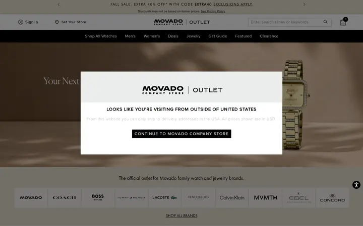 /us/en/home — Movado Company Store