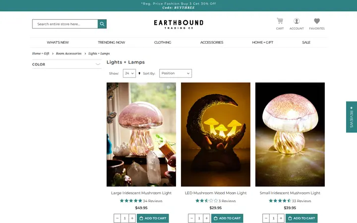 /home-gift/room-accessories/lights-lamps — Earthbound Trading Co.