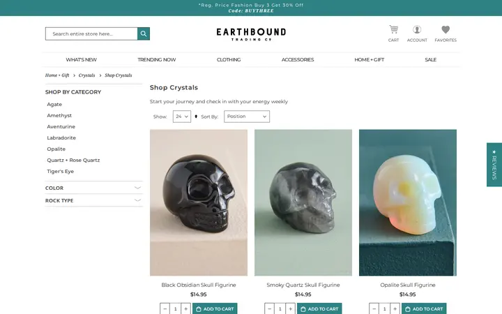 /home-gift/crystals/shop-crystals — Earthbound Trading Co.