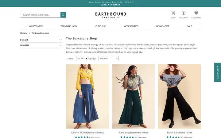 /clothing/the-barcelona-shop — Earthbound Trading Co.