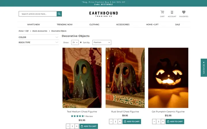 /home-gift/room-accessories/decorative-objects — Earthbound Trading Co.
