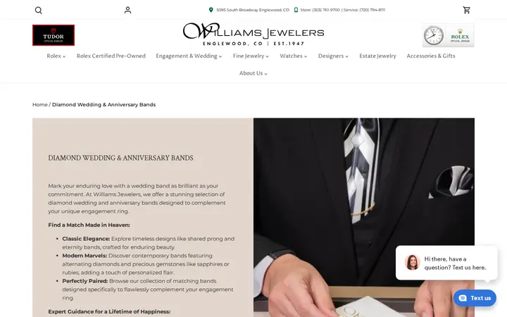 /collections/diamond-wedding-anniversary-bands — Williams Jewelers