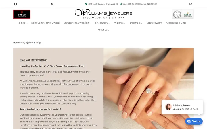 /collections/engagement-rings — Williams Jewelers