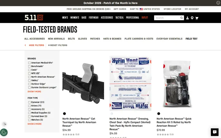 /accessories/field-tested-brands.html — 5.11