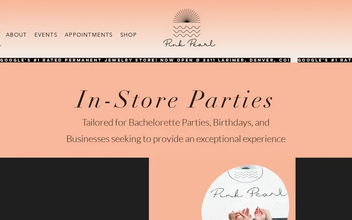 /permanent-jewelry-parties-denver — Pink Pearl
