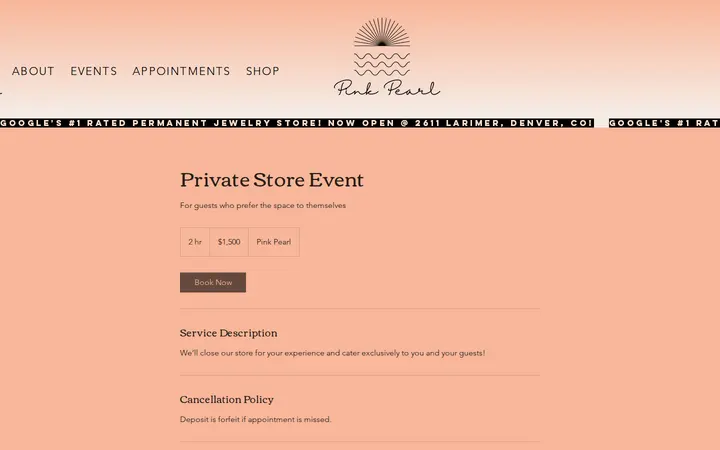 /service-page/private-store-event — Pink Pearl