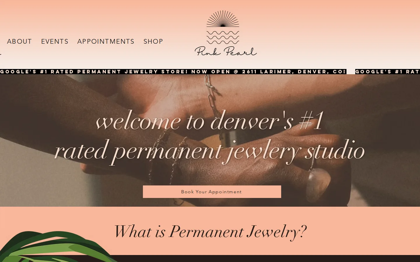 Captured website of Pink Pearl