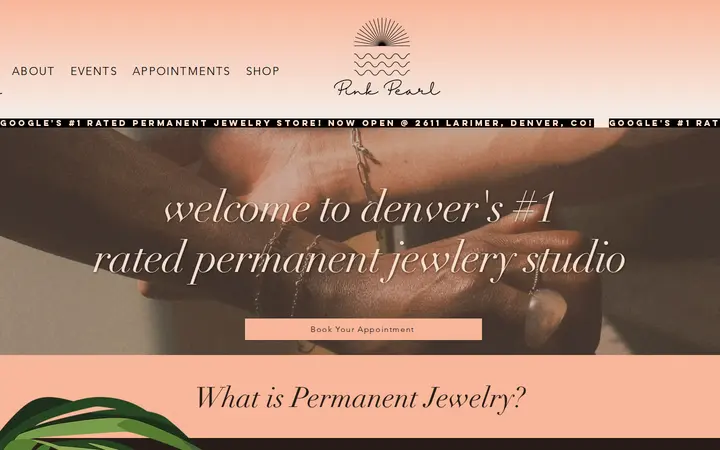 Website of Pink Pearl