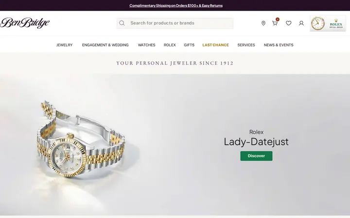 Website of Ben Bridge Jeweler