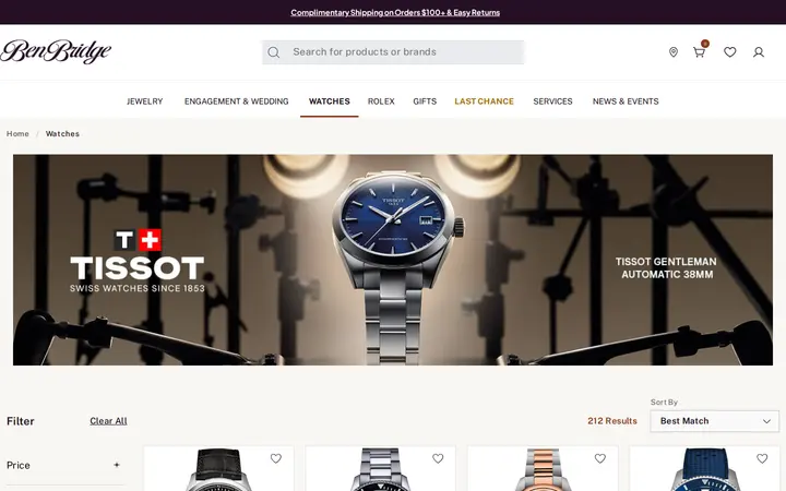 /tissot-watches-shop-all — Ben Bridge Jeweler
