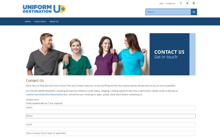 /contact-us — Uniform Destination Thornton