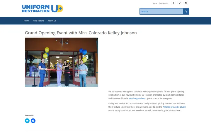 /news-updates/grand-opening-event-with-miss-colorado-kelley-johnson — Uniform Destination Thornton