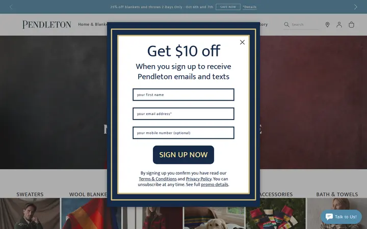 Website of Pendleton