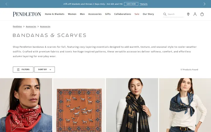 /accessories/accessories/bandanas-scarves — Pendleton