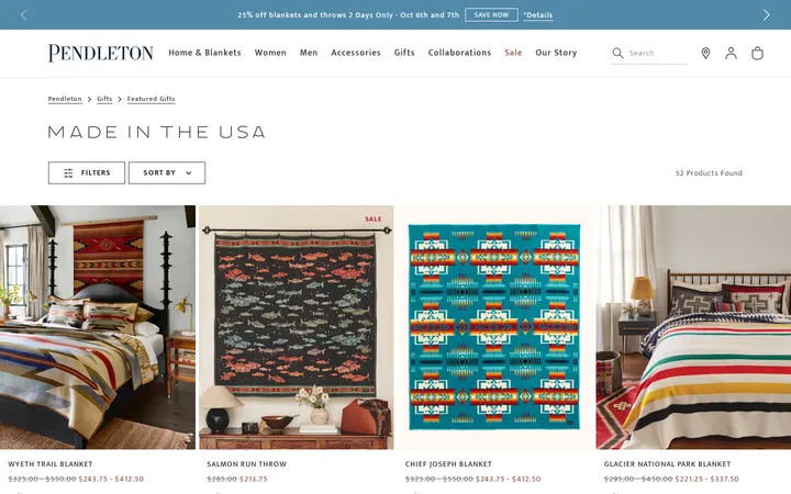 /gifts/featured-gifts/made-in-the-usa — Pendleton