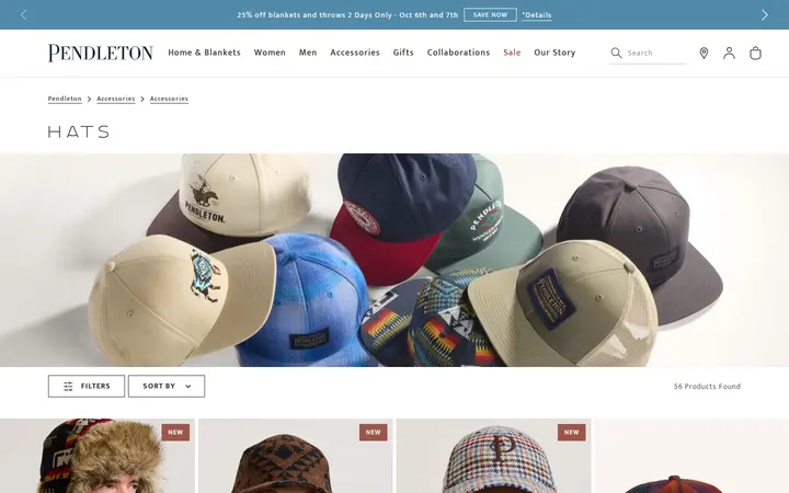 /accessories/accessories/hats — Pendleton
