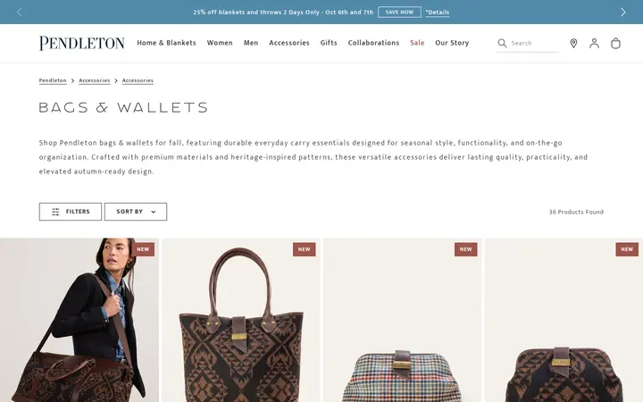 /accessories/accessories/bags-wallets — Pendleton