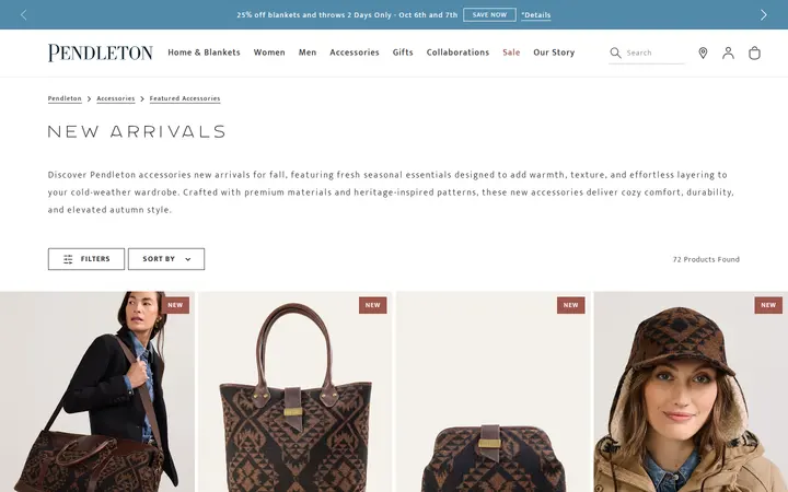 /accessories/featured-accessories/new-arrivals — Pendleton
